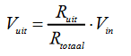 Formule Voltage Divider