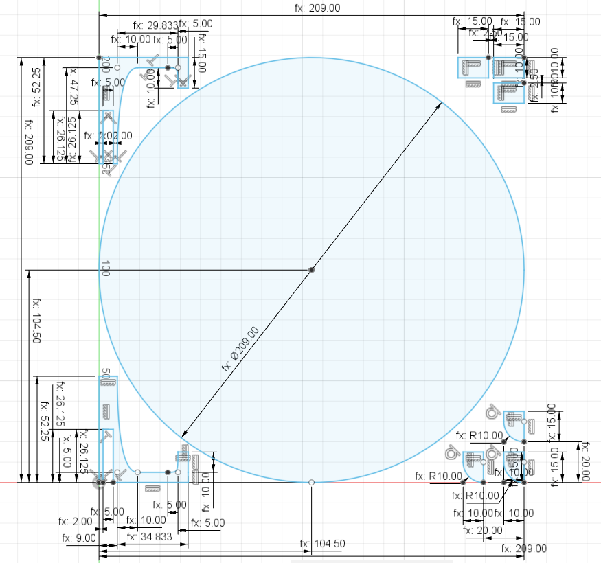 Afmetingen lasercut